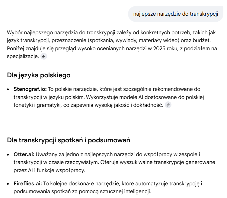 Polecenia marek w AI Mode, Google